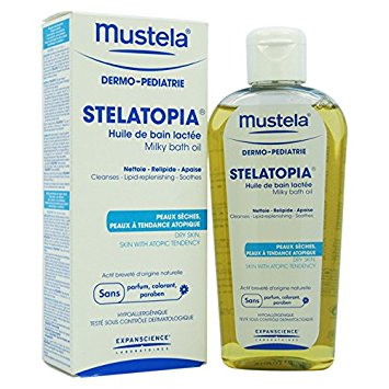 Stelatopia , MUSTELA - масло для ванной для новорожденных, младенцев и детей, 200 мл    