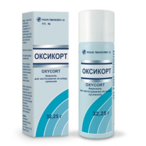 Оксикорт,TARCHOMIN PHARMACEUTICAL, Польша - Аэрозоль для наружного применения