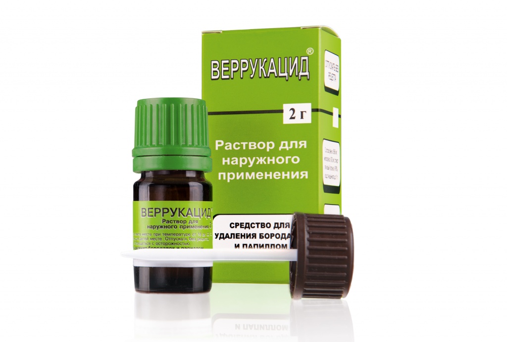 ВЕРРУКАЦИД - раствор для наружного применения