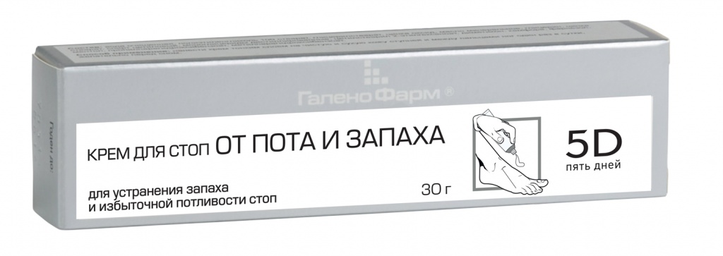 «5 Дней» - крем для ног от пота и запаха туба 30 г 