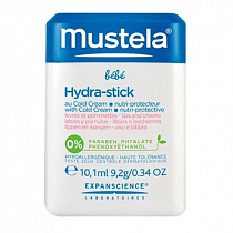 Mustela bebe Hydra-stick - стик-барьер для губ и лица